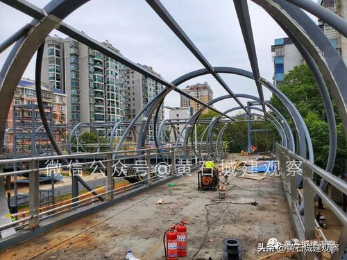 三部垂直电梯+人行扶梯，黄石这座人行天桥即将亮相城市新地标